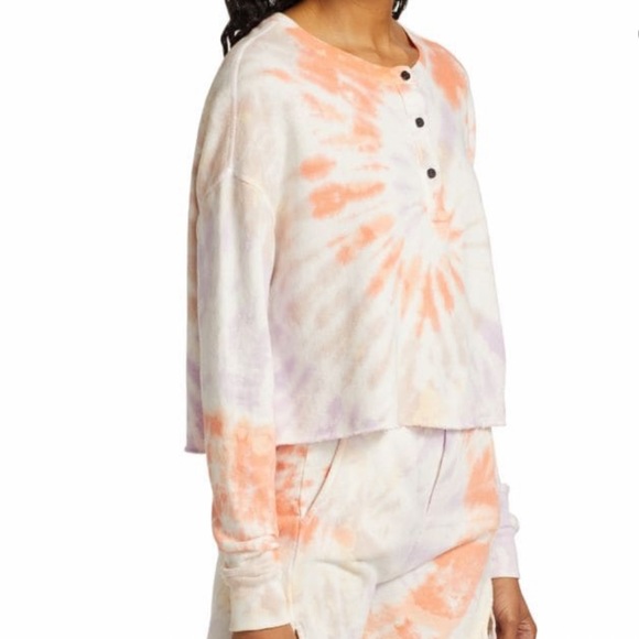 N.Philanthropy Harleen cropped tie-dye sweatshirt Size Medium NWT - Picture 10 of 17